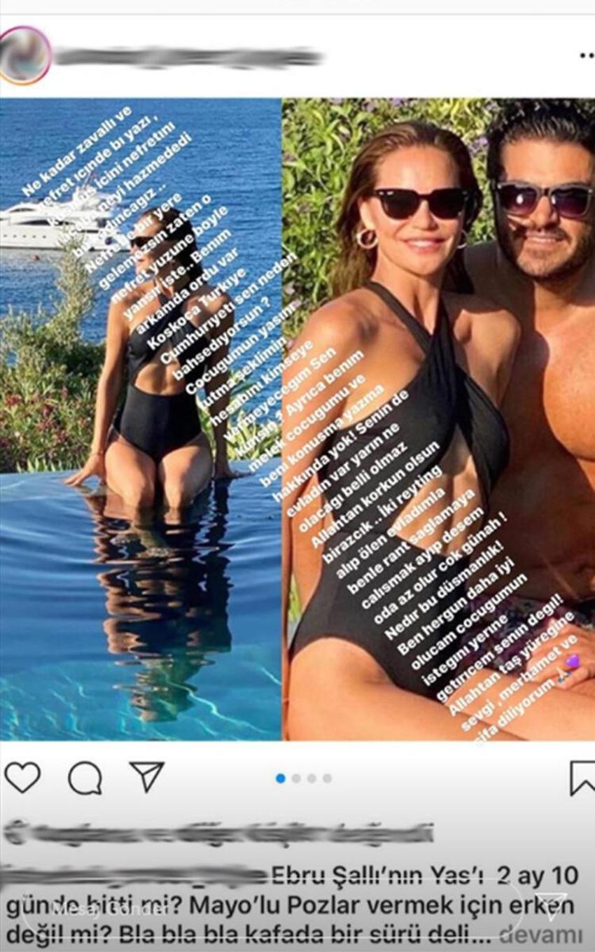 Ebru Şallı tatil fotoğraflarını eleştirenlere ateş püskürdü!