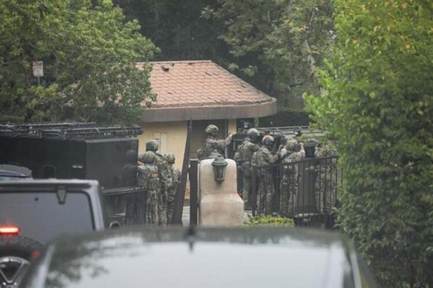Dünyaca ünlü ismin lüks villasını böyle bastılar!