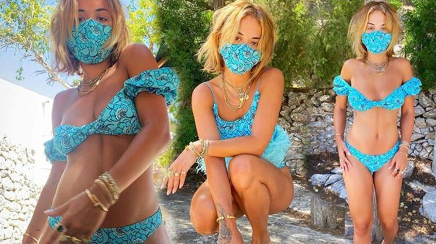 Rita Ora'nın denize girerken taktığı takılar olay oldu!