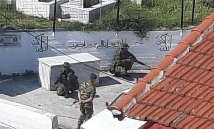 Tam teçhizatlı Yunan komandolarından Türk köyünde tatbikat!