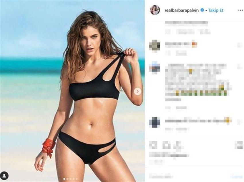 Barbara Palvin ayna karşısında sütyenle poz verdi!