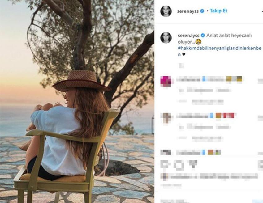Serenay Sarıkaya açıkladı! 'O paylaşım espriydi'