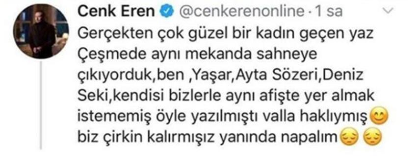 Cenk Eren: 'Ben Defne Hanım'ı tanımıyorum'