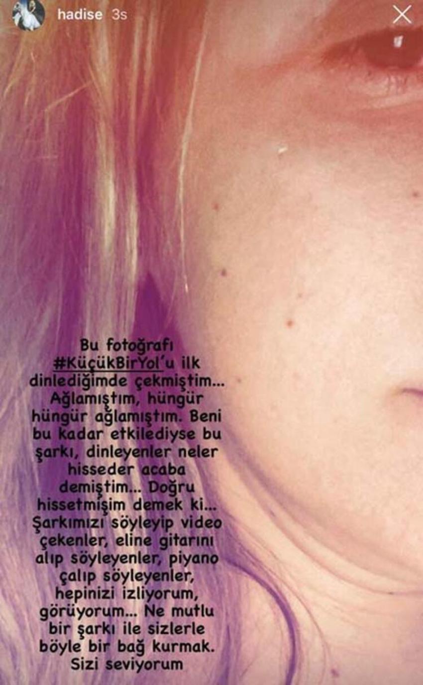 Hadise ağladığı anları paylaştı!