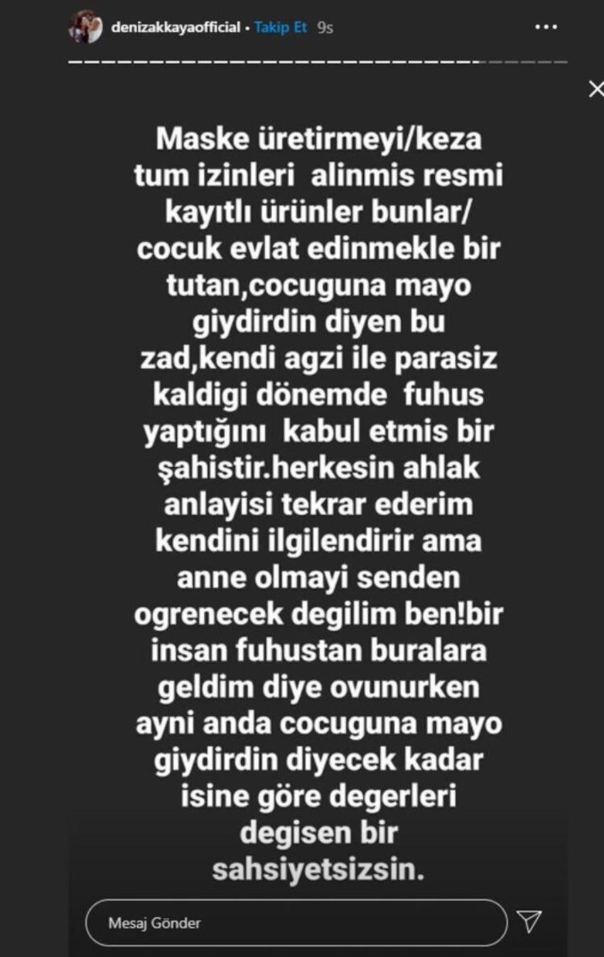 Deniz Akkaya ile Selin Ciğerci arasında çocuk kavgası
