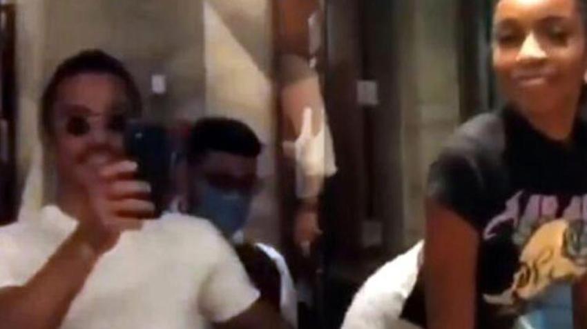 Nusret'e twerk yapan kadının sevgilisi mekanı bastı!