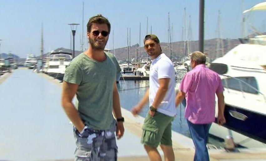 Kıvanç Tatlıtuğ ve Çağatay Ulusoy balık tutmaya Bodrum'a gitti