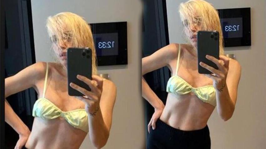 Şarkıcı Gülşen ayna karşısında bikinili pozunu paylaştı