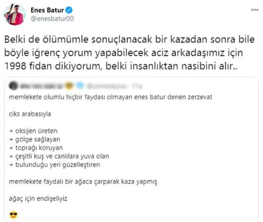 Enes Batur'dan ilk açıklama: Belki insanlıktan nasibini alır