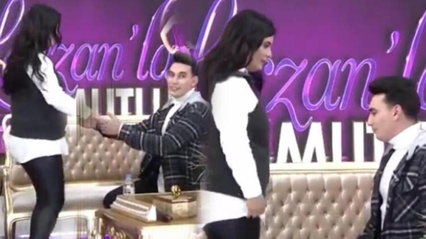 Hanife Gürdal canlı yayında evlilik teklifi aldı!