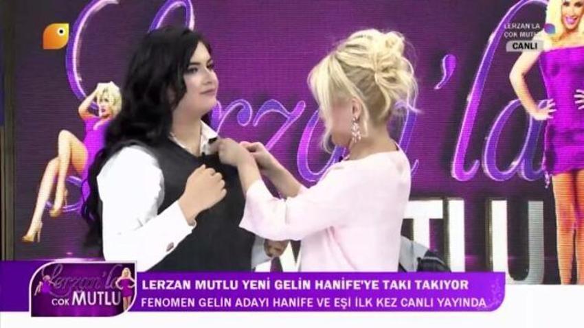 Hanife Gürdal canlı yayında evlilik teklifi aldı!