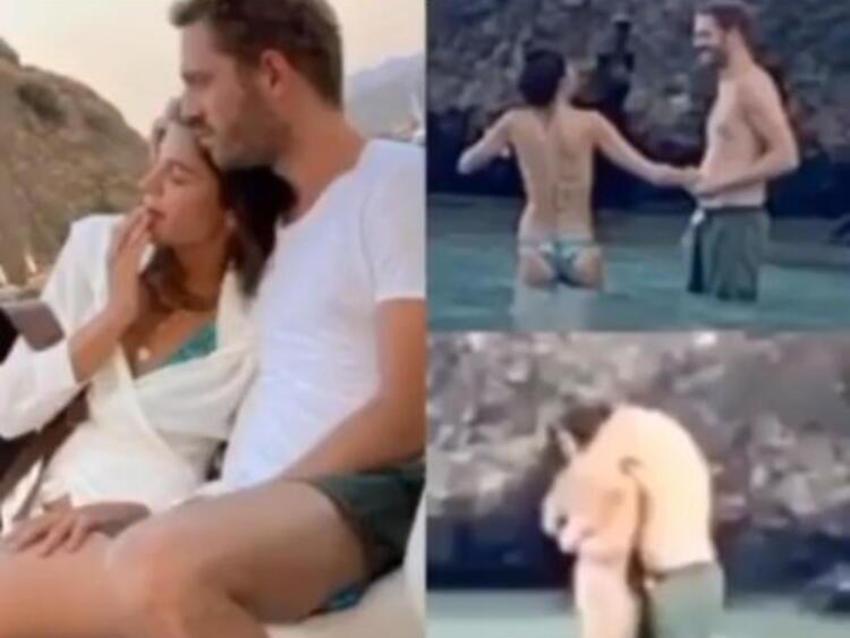 Ayaklarını sevgilisinin sırtında gezdirdi! Ünlü oyuncu...