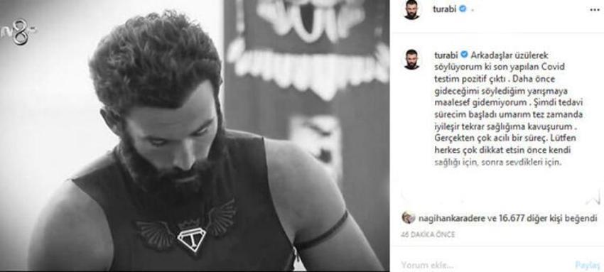Survivor Turabi koronavirüse yakalandı! Yarışmaya gidemiyor...
