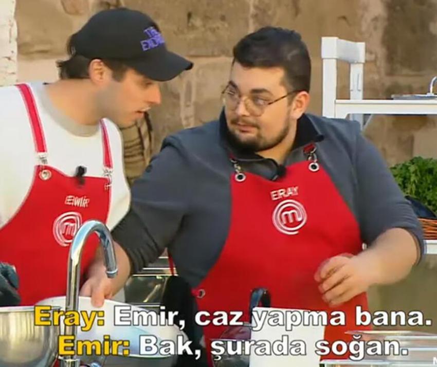 MasterChef'te Eray ve Emir arasında sinirler gerildi! 'Bana caz yapma'