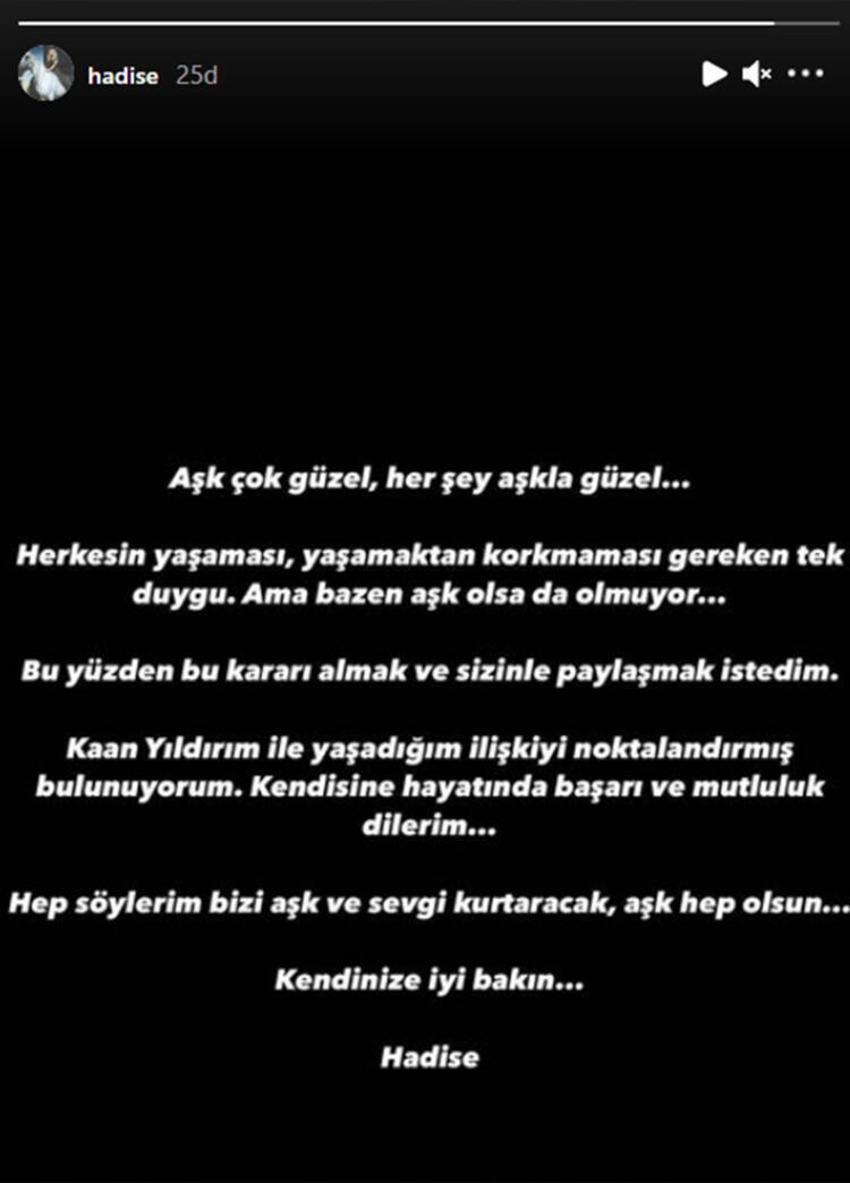 Hadise ile Kaan Yıldırım'ın ayrılığı kısa sürdü! Buzlar eridi...
