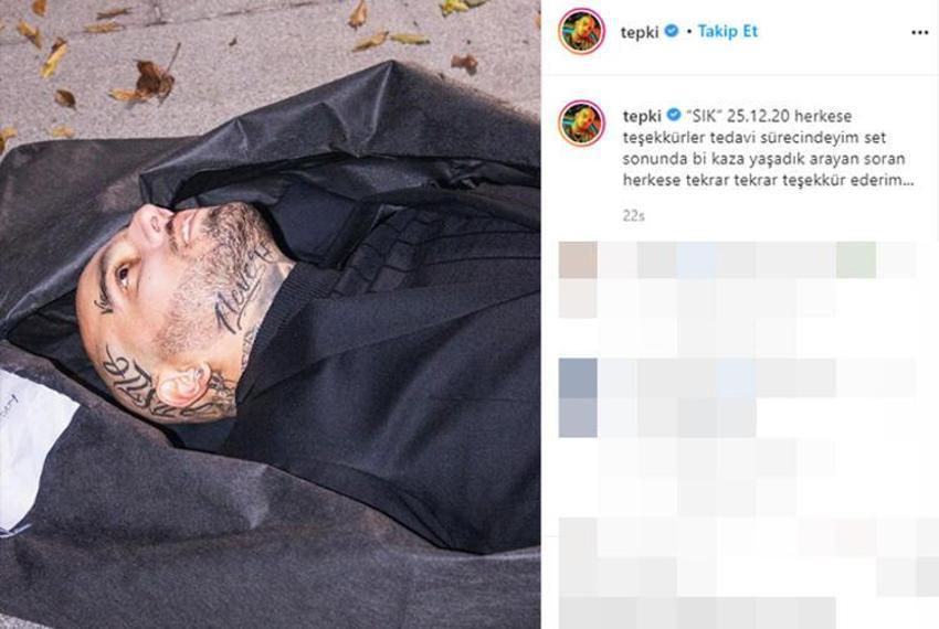 Tepki, klip çekiminde alevler arasında kaldı!