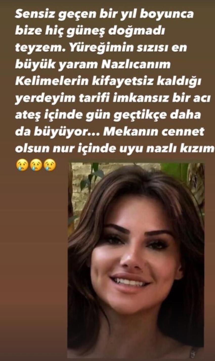 Türkücü Ceylan vefat eden yeğenini andı! 'Sensiz geçen bir yıl...'