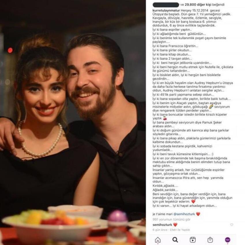 Semih Öztürk'ün eşinin mesajına verdiği cevap herkesi şaşırttı!