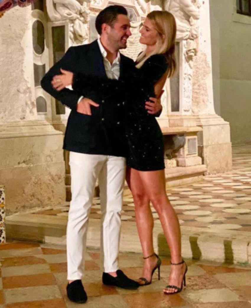 Hacı Sabancı ile Nazlı Kayı'nın nişanından ilk fotoğraf