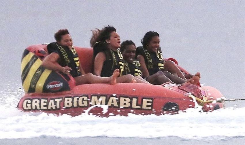 Rihanna sevgilisi ASAP Rocky Barbados'ta tatilde!
