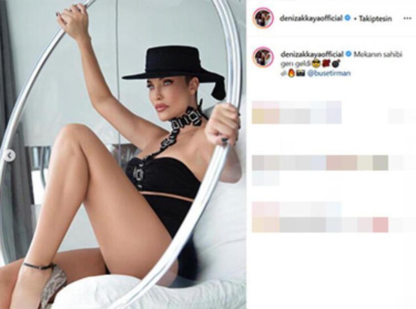 Deniz Akkaya'nın pozları olay oldu! 'Mekanın sahibi geri geldi'