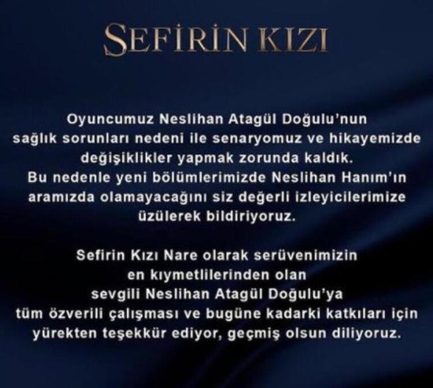 Neslihan Atagül'den bir kötü haber daha!