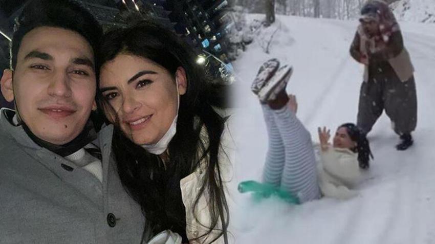 Hanife'nin kar macerası hastanede bitti