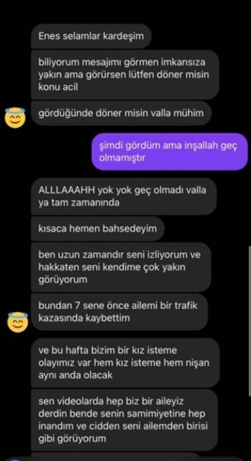 Enes Batur takipçisinin kız isteme törenine katıldı