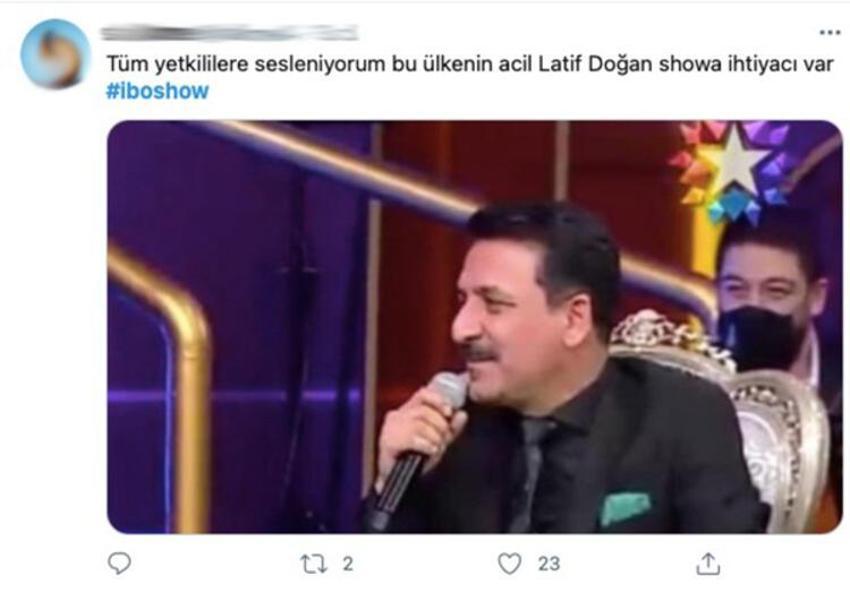 'İbo Show'a Latif Doğan damga vurdu! 'Nereden geliyor bu enerji'