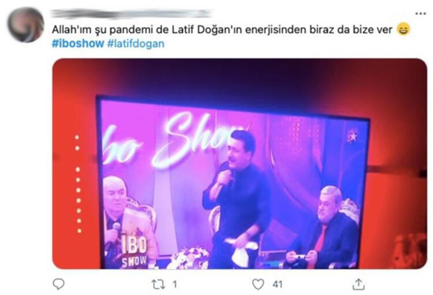 'İbo Show'a Latif Doğan damga vurdu! 'Nereden geliyor bu enerji'
