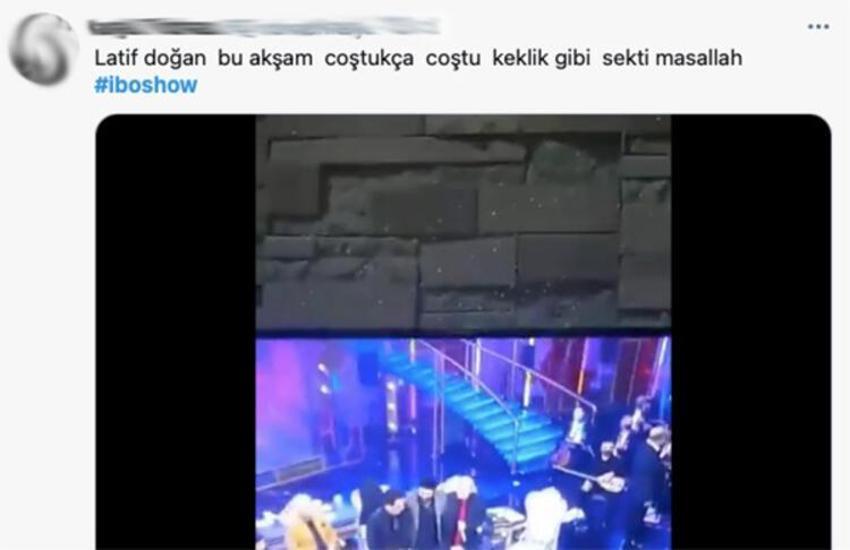 'İbo Show'a Latif Doğan damga vurdu! 'Nereden geliyor bu enerji'