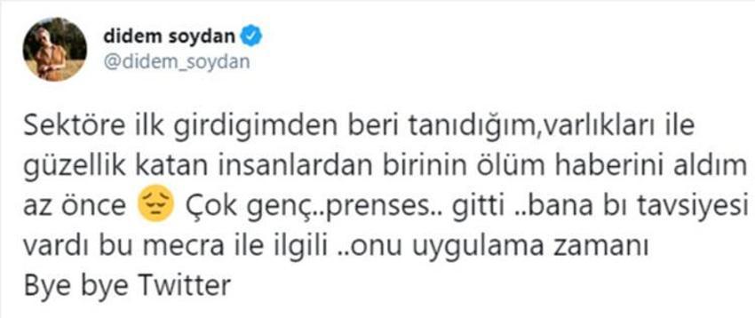 Didem Soydan, arkadaşı Aslı Yılmaztürk'ün ölümü üzerine yeni karar aldı