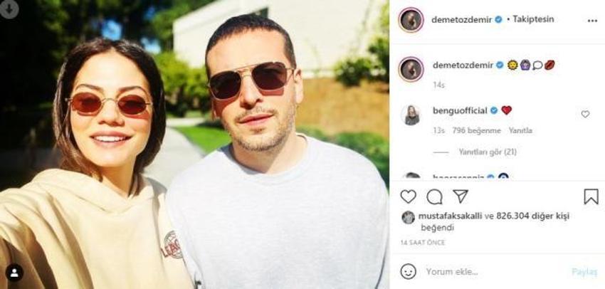 Demet Özdemir-Oğuzhan Koç çiftinden yeni poz!