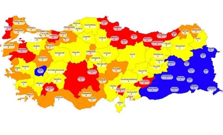 Risk haritası değişti, alarm verildi, 38 il kırmızıya döndü, yeni yasaklar geliyor, sokağa çıkma, giriş-çıkış...