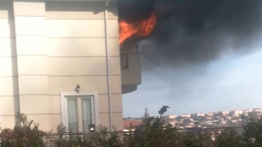 İş adamının villasında yaşandı! Genç kadın balkondan atladı