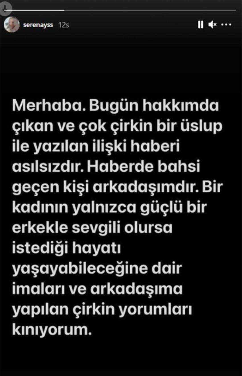 Serenay Sarıkaya'dan aşk iddialarına yanıt!