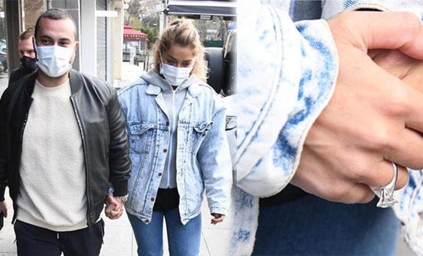 Öykü Çelik'in yüzüğü dikkat çekti! 'Tektaş değil gök taşı!'
