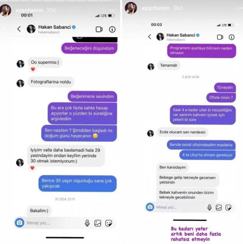 Aygün Aydın, Hakan Sabancı'nın tüm mesajlarını ifşa etti!