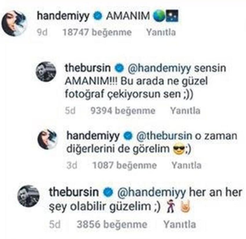Kerem Bürsin'in romantik sözlerine Hande Erçel kayıtsız kalamadı!