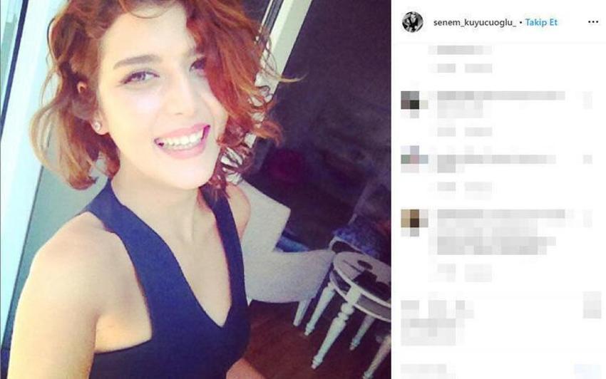 Senem Kuyucuoğlu çatıya çıkıp güneşlendi