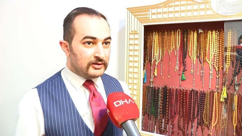 12 yıl önce başladı lüks ev değerinde tespih koleksiyonu yaptı!