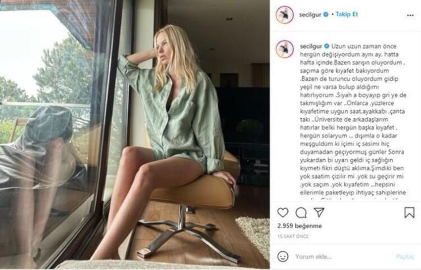 Seçil Gür'den dikkat çeken yazı! 'Kendime kızgındım'