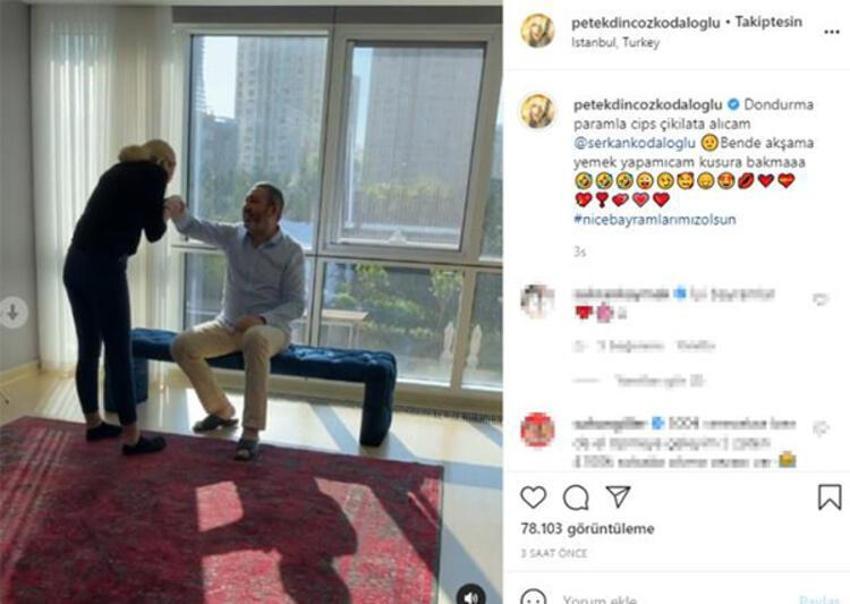 Petek Dinçöz bayram harçlığını beğenmedi: Kusura bakma, akşam yemek yok!