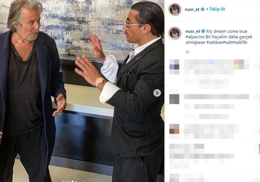 Nusret Gökçe'nin hayali gerçek oldu! Paylaşımına beğeni yağdı!