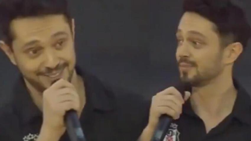 Beşiktaş'ın şampiyonluk kutlamasında Murat Boz'a şok! Playback yaparken...