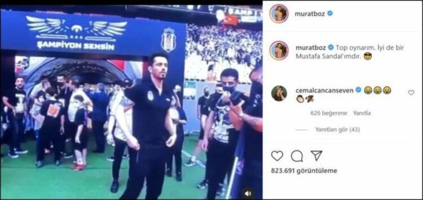 Beşiktaş'ın şampiyonluk kutlamasında Murat Boz'a şok! Playback yaparken...