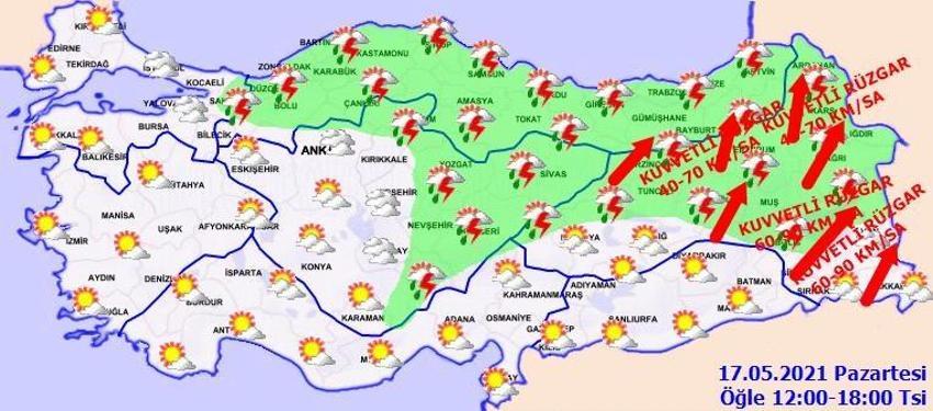Meteoroloji'den açıklama! 36 il için uyarı