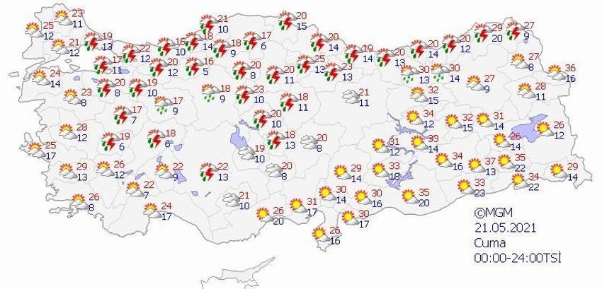 Meteoroloji'den açıklama! 36 il için uyarı