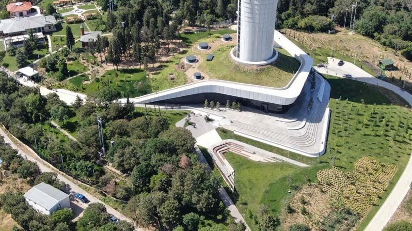 Açılışa gün sayan Çamlıca Kulesi havadan fotoğraflandı