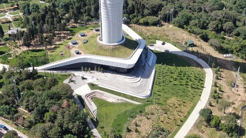 Açılışa gün sayan Çamlıca Kulesi havadan fotoğraflandı